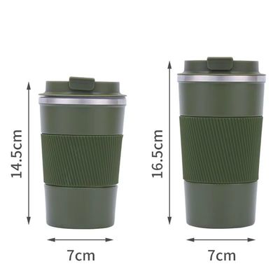 comprare Portatile 12 oz 17 oz Eco-friendly 304 Acciaio inossidabile Tazza da caffè da viaggio Tazza a vuoto isolato per qualsiasi bevanda calda o ghiacciata BPA Free Food Grade Design anti-fuga online manufacture
