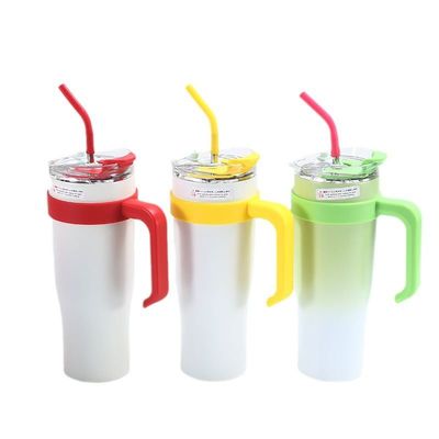 comprare Grandi Capacità Food Grade Doppia Parete 40 Oz Isolato Tumbler Con Maniglia E Paglia Custom Vacuum Isolato Tumbler Mantenere il Bere Caldo Freddo OEM/ODM online manufacture