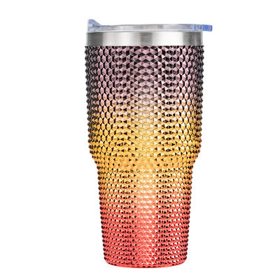 comprare 750ml Bottolina d'acqua frizzante di qualità alimentare personalizzata Iridescente intarsiata Glitter di diamante personalizzato Stuffato Tumbler con paglia facile da tenere e pulire 9.7 * 23.2cm online manufacture