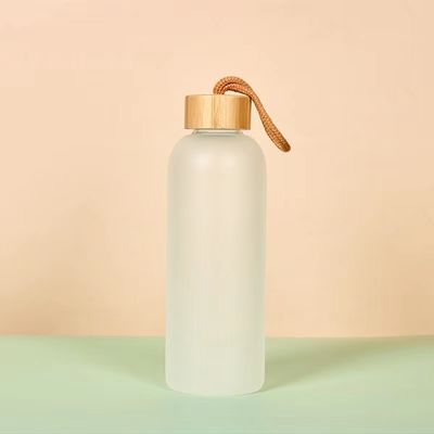 comprare Bottiglia d'acqua in vetro 500ml 750ml Premium Bottine di bevande sportive personalizzate con manica in silicone Eleganti e pratiche per qualsiasi attività quotidiana all'interno e all'esterno online manufacture