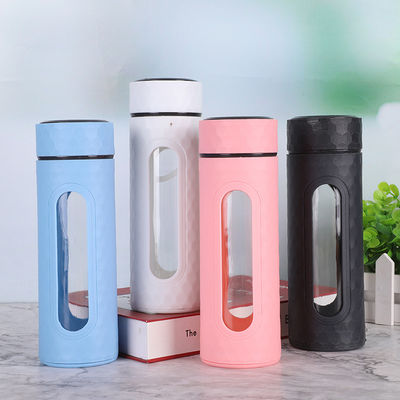 comprare Bottolina di vetro da 400 ml libera da BPA doppio strato di vetro per bevande calde ad alta concentrazione di H2 online manufacture