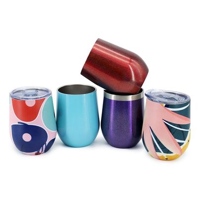 comprare Tumbler a forma di uovo 12 oz a vuoto isolato Tumbler di vino in acciaio inossidabile personalizzato con coperchio impermeabile Mantenere il drink caldo freddo 3-6 ore Design premuroso online manufacture