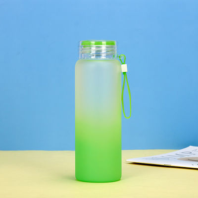 comprare Bottiglia d'acqua in vetro robusta da 550 ml con manica protettiva in silicone online manufacture