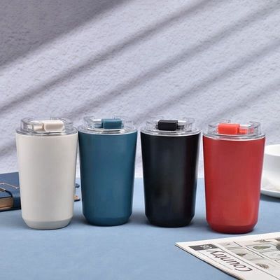 comprare 280ML/380ML BPA Free Isolato Tazza a vuoto in acciaio inossidabile Sus 304 Tazza da caffè in acciaio inossidabile con coperchio antiscivolo Finitura opaca OEM/ODM Accettabile online manufacture