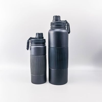 comprare 550/750/960/1200/1800ML Bottiglia in acciaio inossidabile da 1,8 litri con doppio muro bottiglia da bere in acciaio inossidabile con manico in silicone Design sostenibile online manufacture