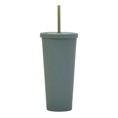 comprare 24 pezzi di plastica riutilizzabili, duraturi, tazze di plastica per frullati con coperchi e cannucce, versatile per picnic, matrimoni, feste di compleanno. online manufacture