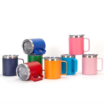 comprare 360ml BPA Free isolato tazza in acciaio inossidabile con maniglia e coperchio a vuoto isolato tazza da campeggio rimanere caldo o freddo ideale per l'uso quotidiano online manufacture