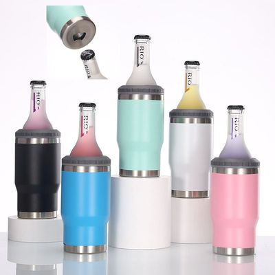 comprare Stile 360ml personalizzato Birra Isolata può Tenitore doppia parete Acciaio inossidabile Tazza di vuoto con 2 coperchi 4 in 1 Design Food Grade Eco Friendly online manufacture