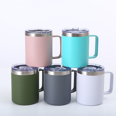 comprare Design elegante Logo personalizzato in acciaio inossidabile 304 Tazze da bere metalliche isolate per viaggi Tazze da birra isolate con coperchio 360ml Comfort Grip Easy Clean online manufacture