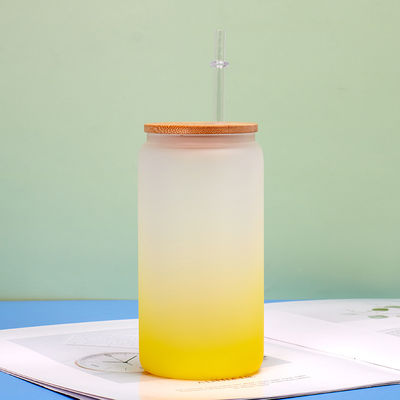 comprare Fabbrica di frullati in vetro di borosilicato leggero con paglia 18 oz bottiglia d'acqua di vetro colorata coppe di vetro riutilizzabili Set di vetri 4 confezioni online manufacture