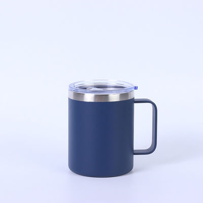 comprare Logo personalizzato Coppa in acciaio inossidabile stampata 12oz Double Wall Tumbler Tazza da caffè di viaggio con coperchio e maniglia online manufacture