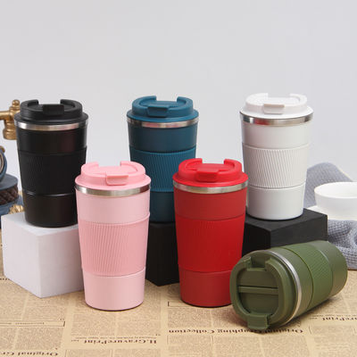 comprare Acciaio inossidabile 12 oz vuoto isolato tazza di caffè viaggio prova di versamento coppe a doppia parete per mantenere caldo / ghiaccio caffè tè birra online manufacture