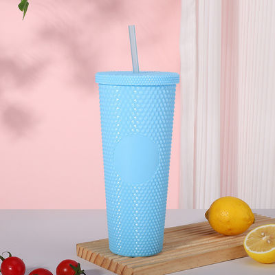 comprare Festa gelata Lilac Bling Studded Plastic Cold Cup Tumbler 24oz online manufacture