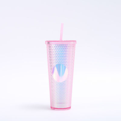 comprare Tumbler di plastica a doppia parete con tappo con paglia per la personalizzazione fai da te Caffè ghiacciato Acqua senza BPA online manufacture