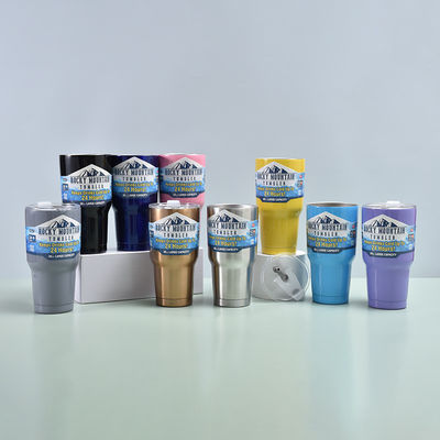comprare Magic Mountain Tumbler con coperchio e paglia, 30oz di scatole in acciaio inossidabile, doppia parete, tazza di caffè a vuoto isolato per bevande fredde e calde, tazza di scatole termali da viaggio online manufacture