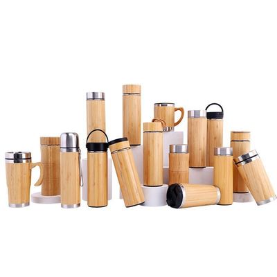 comprare Bottiglia di bambù per il tè Premium Infusore di tè Bottiglia a prova di perdite BPA-Free Isolato Bottiglia d'acqua Caffè Tumbler tè termo online manufacture