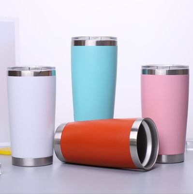 comprare 20oz Acciaio inossidabile Tazza di viaggio termica con coperchio doppio muro Isolato vuoto Tazza di caffè per la casa ufficio sport 600ml online manufacture