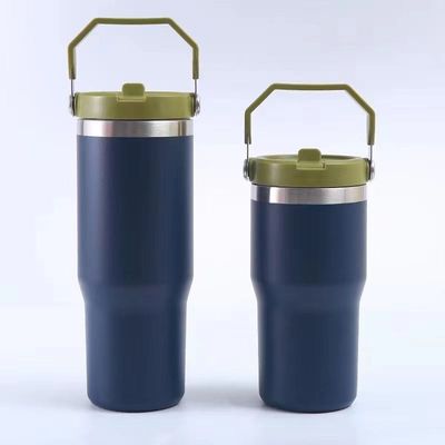comprare 30oz Tumbler con coperchio di paglia vuoto sigillato tazza isolante riutilizzabile bottiglia d'acqua in acciaio inossidabile Trave per acqua, tè gelato o caffè online manufacture