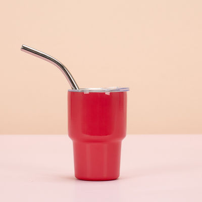 comprare Mini Shot Tumblers 2OZ Bianco Rosso Verde Shot Bicchieri Con cannucce Acciaio inossidabile Xmas Party Cups For Home Bar Tè Caffè Cocktail Bevande Regali online manufacture