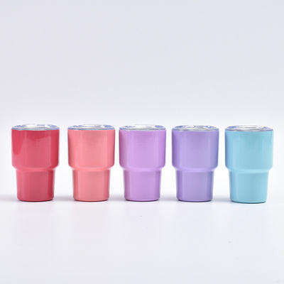 comprare 3 oz di Mini Tumbler Shot Glass con paglia e coperchio, 24 pacchetti di bicchieri in acciaio inossidabile per la festa di nozze whisky cocktail bar con paglia e coperchio online manufacture