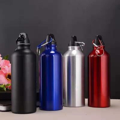 comprare Bottiglie d'acqua da 750 ml con carabiner Bottiglia d'acqua in alluminio portatile Bottina d'acqua impermeabile per escursioni Viaggi Sport all'aperto palestra fitness online manufacture