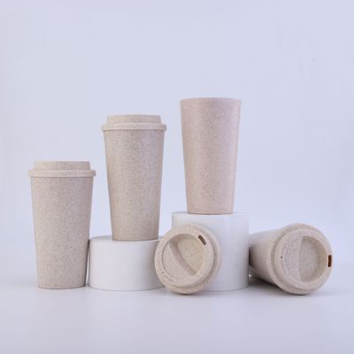 comprare Moda mono strato 580ML PP Pacco di paglia di grano Tazza di paglia da bere Tazza di fibra di grano Bevande Tazza da bere diretta online manufacture
