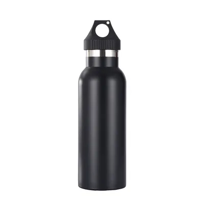 comprare Bottiglie d'acqua in alluminio da 20 once all'ingrosso, bottiglie d'acqua riutilizzabili leggere in alluminio a prova di perdite per sport con tappo a vite e fibbia per palestra, escursioni, ciclismo, campeggio, pesca fabbricazione online