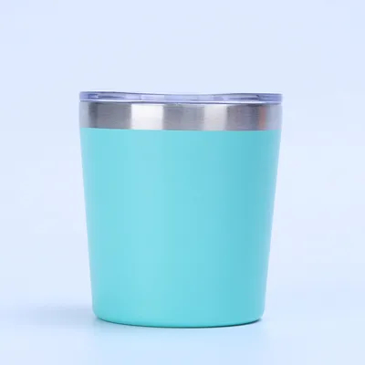 comprare 12 oz semplice moderno riutilizzabile doppio muro in acciaio inossidabile idraulico isolato viaggio tazza di caffè latte Tumbler con tappo flip fabbricazione online
