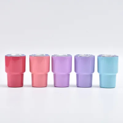 comprare 3 oz di Mini Tumbler Shot Glass con paglia e coperchio, 24 pacchetti di bicchieri in acciaio inossidabile per la festa di nozze whisky cocktail bar con paglia e coperchio fabbricazione online