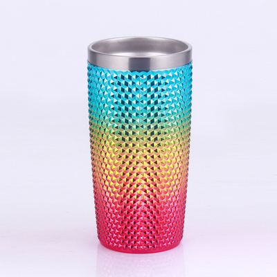 comprare Bling Diamante Chiusure a vite Glitter personalizzato Bottiglia d'acqua di plastica 20 oz Bottiglia d'acqua riutilizzabile Logo personalizzato Grande Tumbler a punteggi Scegli online manufacture