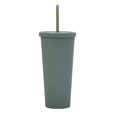 comprare 24 pezzi di plastica riutilizzabili, duraturi, tazze di plastica per frullati con coperchi e cannucce, versatile per picnic, matrimoni, feste di compleanno. online manufacture