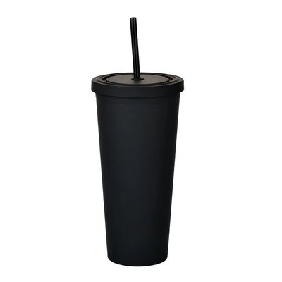 comprare Colore di caramelle leggero magro 22 oz Tumbler di plastica trasparente a doppia parete Tumblers acrilici con paglia 450/700ml Grande capacità di disegno anti-fuga fabbricazione online