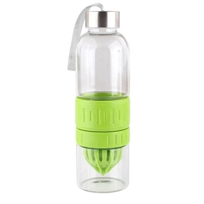 comprare Facile da trasportare all' esterno 700ml bottiglia di acqua per infusione di vetro Bpa libero Tritano riutilizzabile bottiglia di acqua per infusione di frutta a prova di perdite Top e bocca larga online manufacture