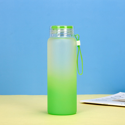 comprare Bottiglia d'acqua in vetro robusta da 550 ml con manica protettiva in silicone online manufacture