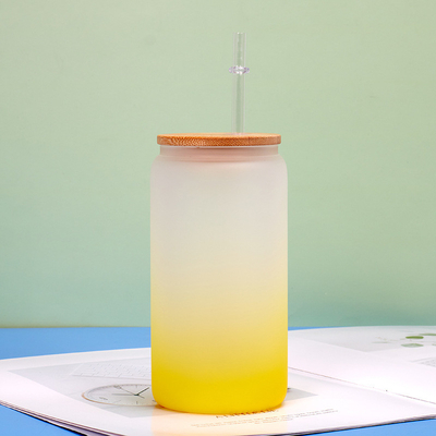 comprare Fabbrica di frullati in vetro di borosilicato leggero con paglia 18 oz bottiglia d'acqua di vetro colorata coppe di vetro riutilizzabili Set di vetri 4 confezioni online manufacture