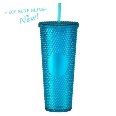 comprare Factory Direct Supply Double-layer Plastic Straw Cup, Large Capacity Creative 710ml Durian Cup, Prickly Cup, Portable Diamond Cup fabbricazione online