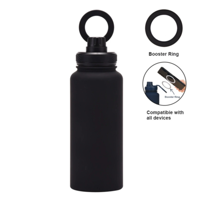 comprare New Cross-border Mobile Phone Magnetic Stand Water Cup Outdoor Large-capacity 1L Insulated Cup Stainless Steel Sports Water Bottle fabbricazione online