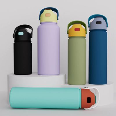 comprare Cross-border 18oz Space Bottle Stainless Steel Space Flask Insulated Pot Multi-color Series Custom Logo Water Cup Customization fabbricazione online