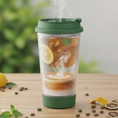 comprare Coperchio scorrevole per bicchiere in plastica, adatto per bevande calde e fredde, contenitore ecologico e riutilizzabile fabbricazione online
