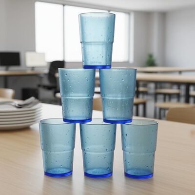 comprare Bicchiere in plastica impilabile e riutilizzabile realizzato con materiali privi di BPA, ideale per uffici, scuole e locali di ristorazione fabbricazione online