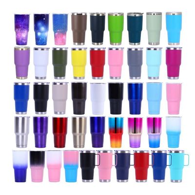 Unbreakable Eco Friendly BPA Free 30 Oz Vacuum Insulated Tumbler Skinny Double Wall Personalized Metal Tumblers si adatta alla maggior parte dei portacoppi Resistente alla ruggine