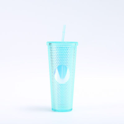 Tumbler con paglia. Tumbler a doppia parete perfetto per bevande calde e fredde tazza di caffè ghiacciata tazza di frullato riutilizzabile senza BPA