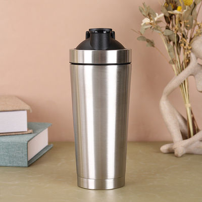 Protein Shaker Bottle per miscele di proteine doppia parete vuoto isolato in acciaio inossidabile Shaker Bottle piccolo 25oz 739ml BPA Free