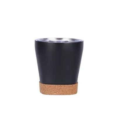 Tavolo Protezione 8 Oz Isolato Tumbler doppia parete in acciaio inossidabile Tumbler Corcotto Fondo Tazza di caffè Custom Con tappo Filp Comodo E Facile Da Pulire
