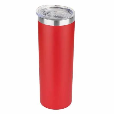 Tumbler personalizzato con coperchio e paglia Aggiungi il tuo testo fotografico personati Slimny Tumblers 20oz di acciaio inossidabile isolante coppa di caffè a doppia parete per bevande calde e fredde