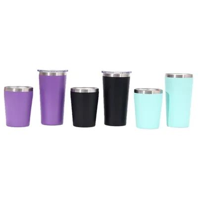 8oz/12oz doppia parete in acciaio inossidabile Tazza di viaggio termica Eco Friendly Isolato Vaso a vuoto Proof Spilla Con Laser / 3D / Silk-Screen Logo