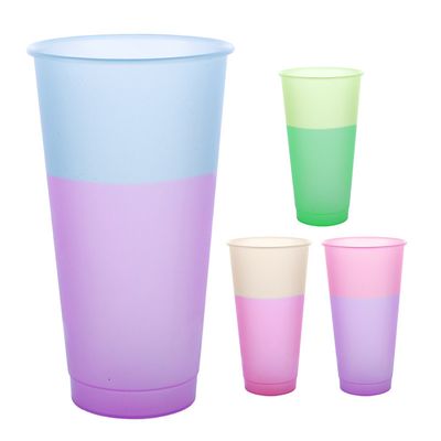 Tazza spaziale in plastica da 500 ml Grande capacità Disegno semplice Tazza in acciaio inossidabile